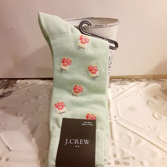 J CREW COTTON NOVELTY SOCKS "BEER CANS" NWT - Picture 1 of 6